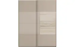 Goossens kledingkast finca combi glans mat glas bruin hoogwaardig meubelplaat - 8244382-{merk}-finca-combi-sts-bruin-schuifdeuren-02